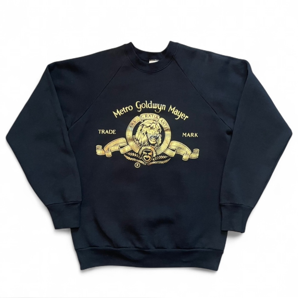 Vintage 90s Metro Goldwyn Mayer Holographic Logo Crewneck Sweatshirt - Size M
